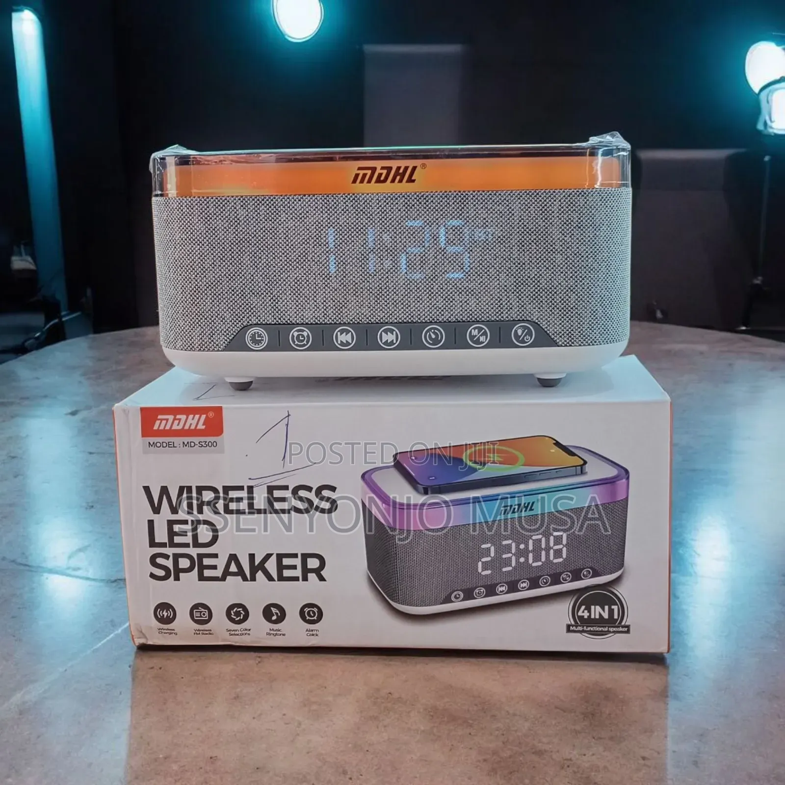 MDHL Md-S300 Wireless Led Bluetooth Speaker –Portable,Type-C Charging