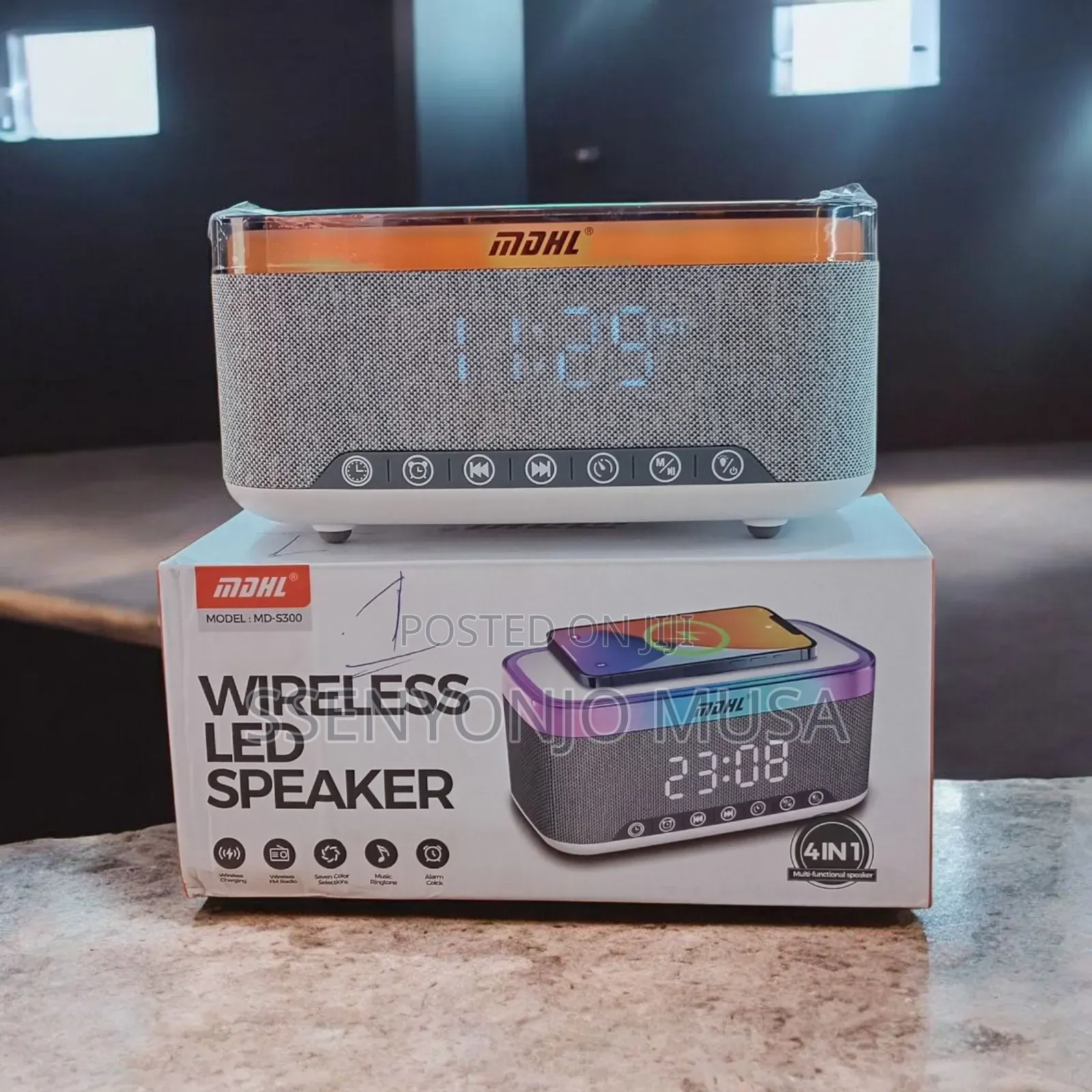 MDHL Md-S300 Wireless Led Bluetooth Speaker –Portable,Type-C Charging