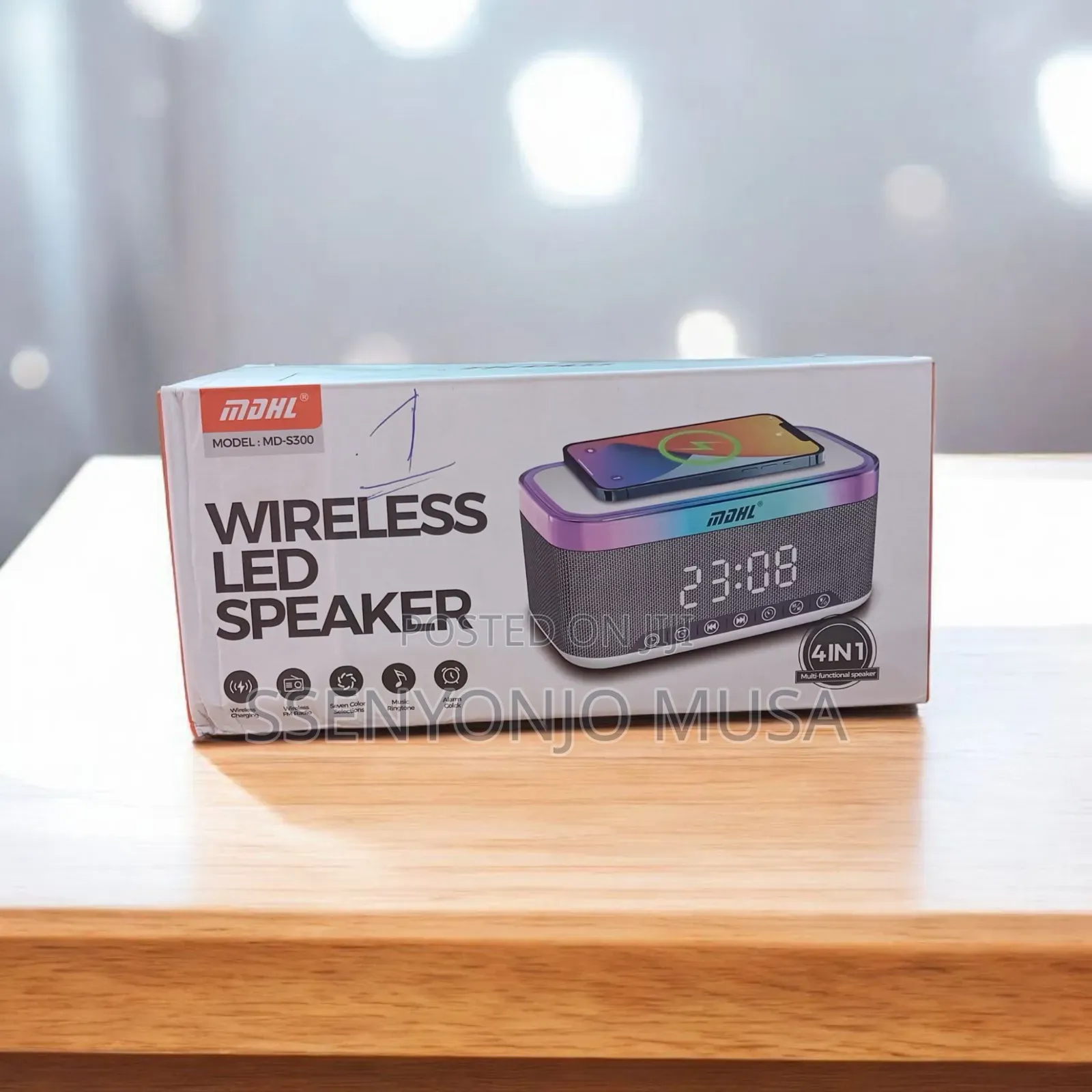 MDHL Md-S300 Wireless Led Bluetooth Speaker –Portable,Type-C Charging