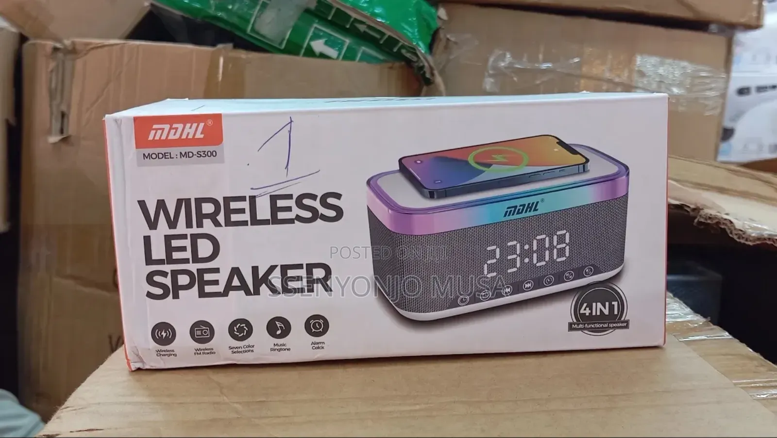 MDHL Md-S300 Wireless Led Bluetooth Speaker –Portable,Type-C Charging