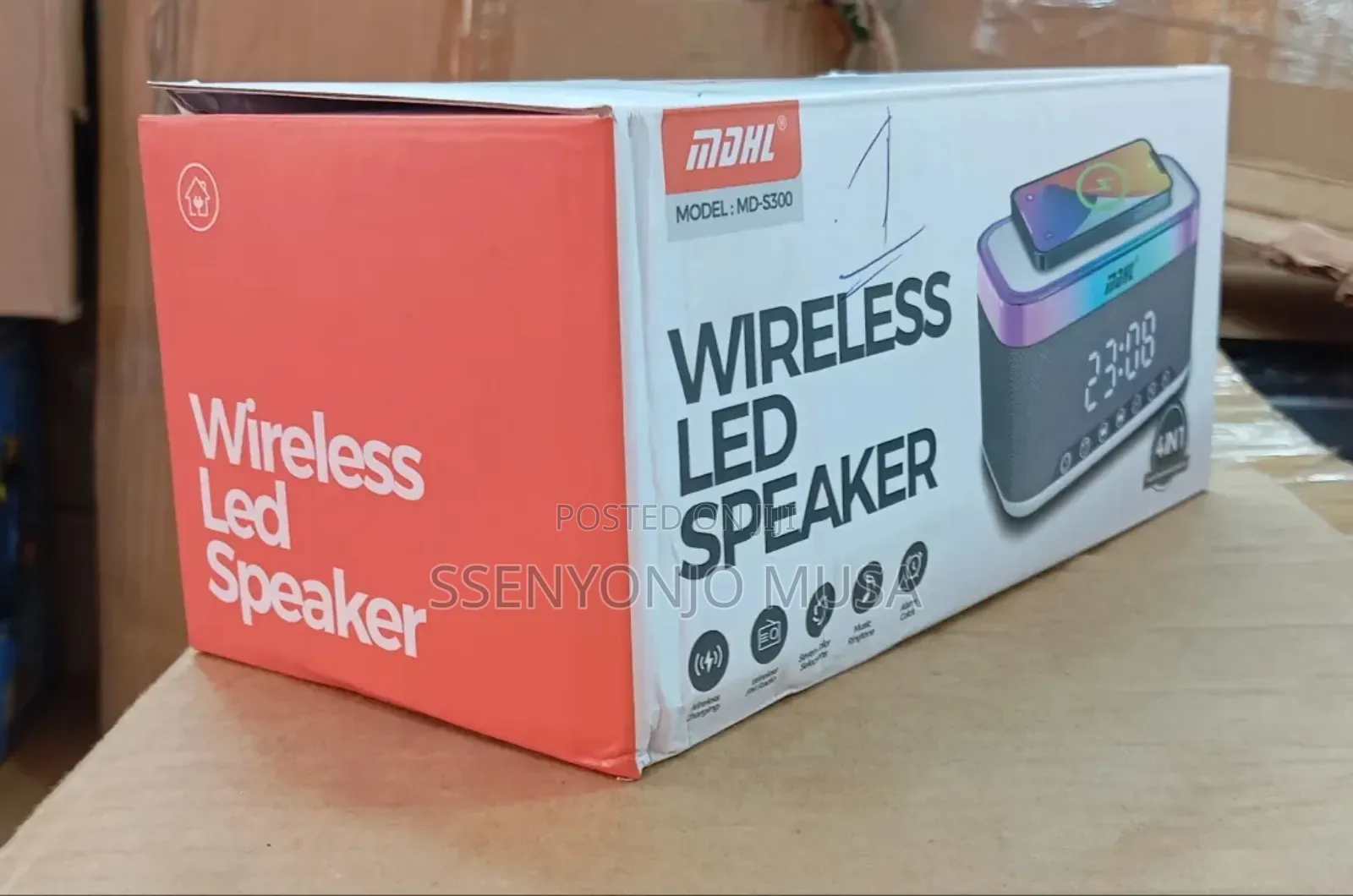 MDHL Md-S300 Wireless Led Bluetooth Speaker –Portable,Type-C Charging