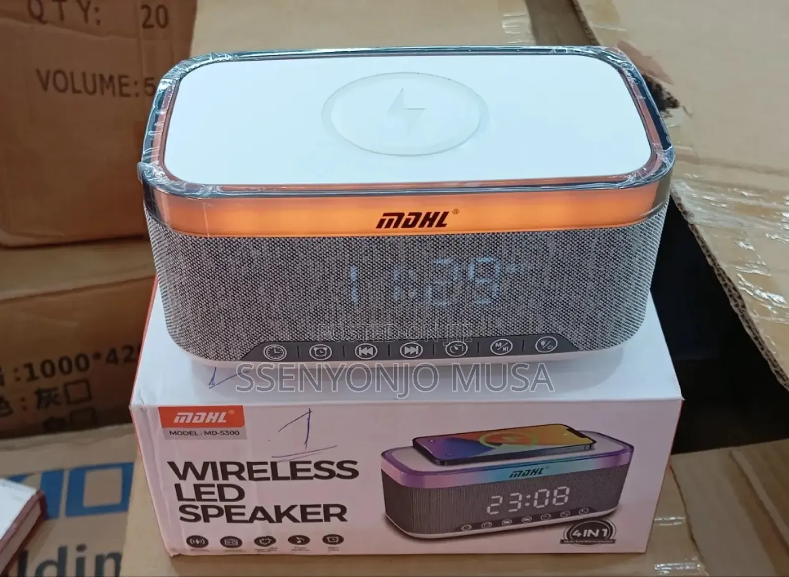 MDHL Md-S300 Wireless Led Bluetooth Speaker –Portable,Type-C Charging
