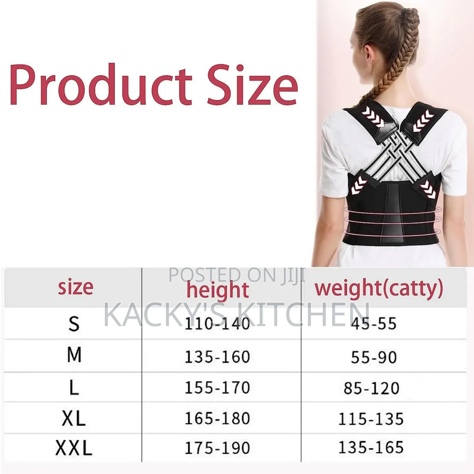 Posture Corrector Back Support Brace Belt.