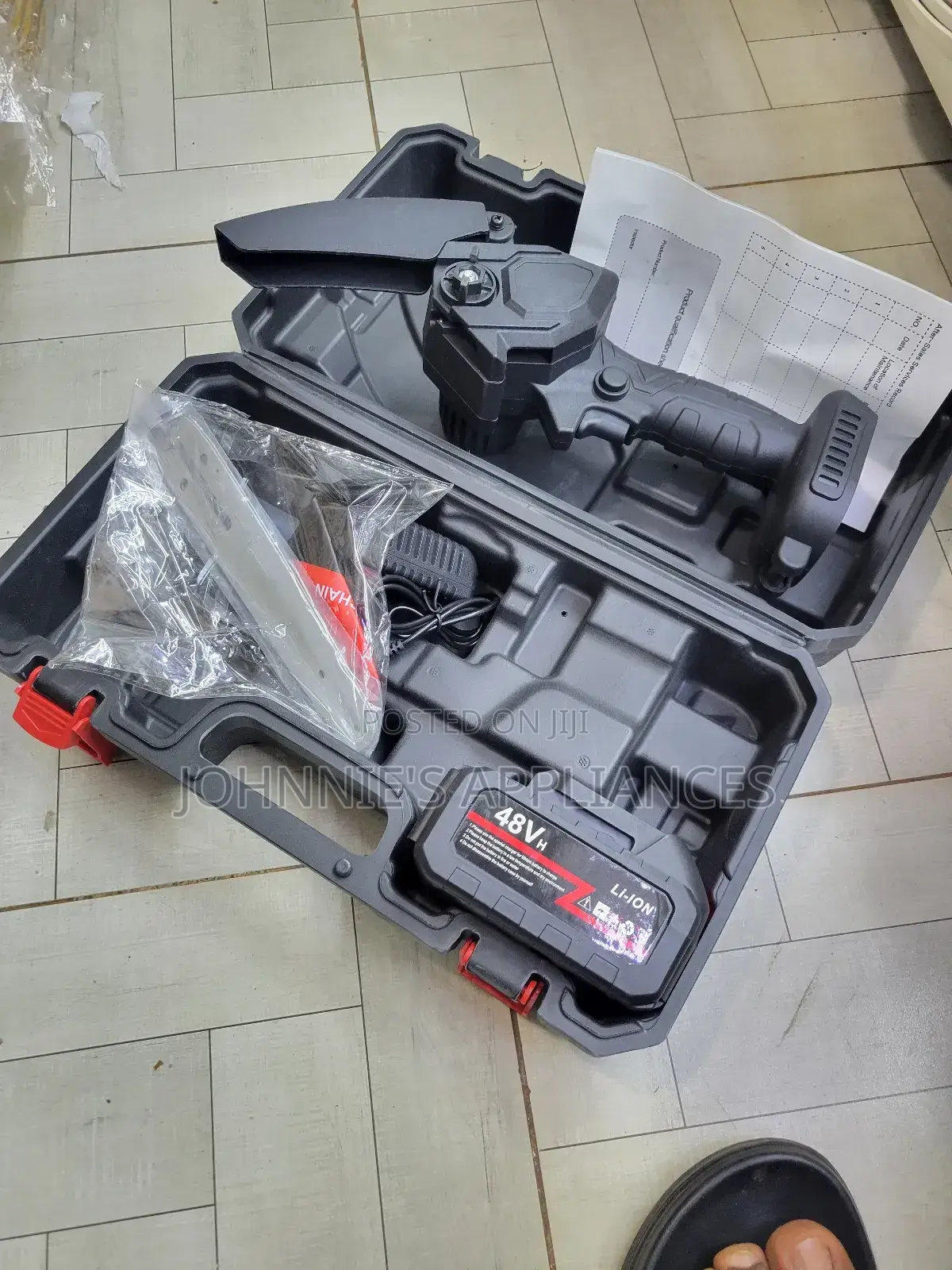 Mini Electric Chain Saw – 48v Lithium Rechargeable Handheld Chainsaw