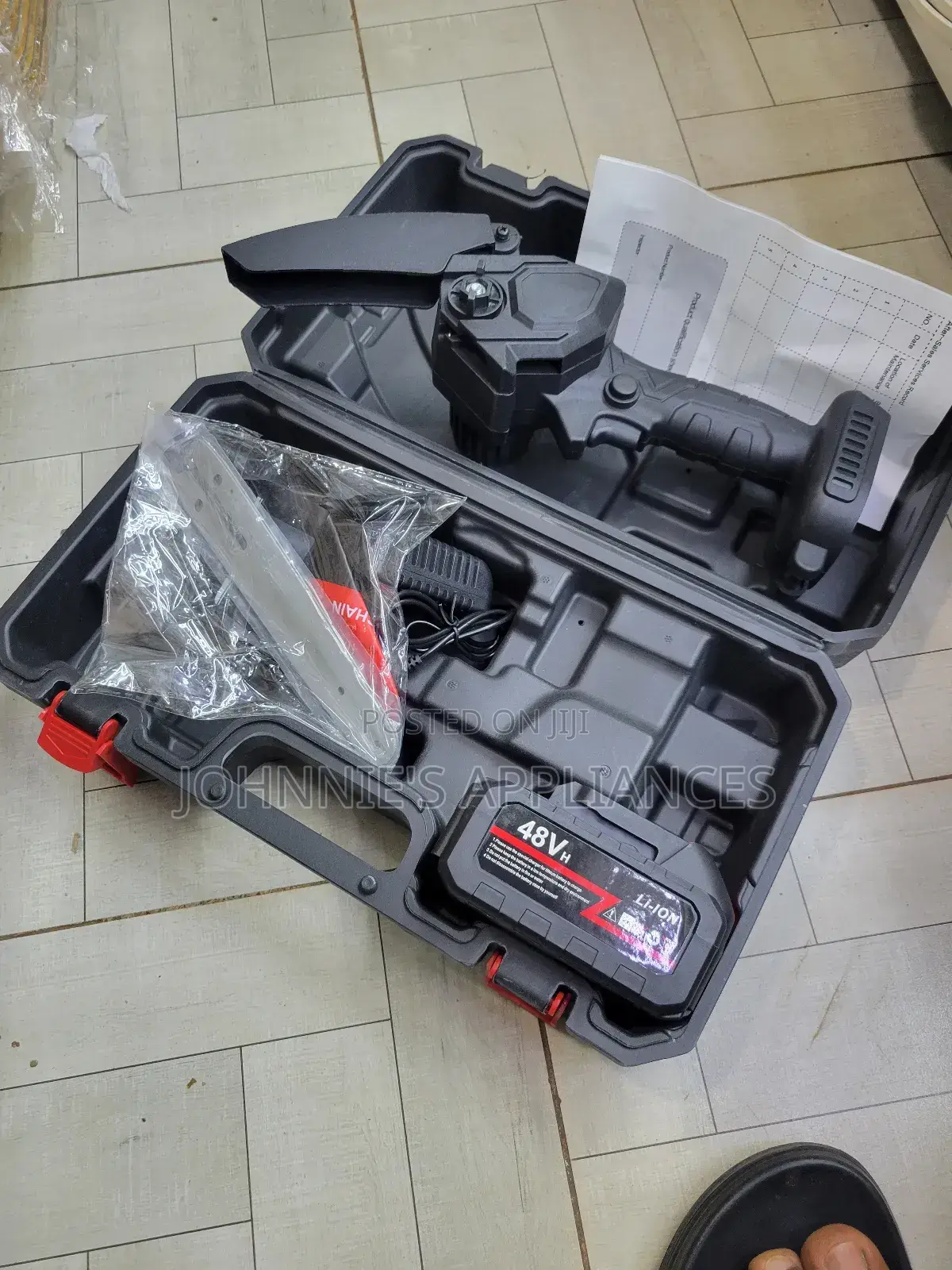 Mini Electric Chain Saw – 48v Lithium Rechargeable Handheld Chainsaw