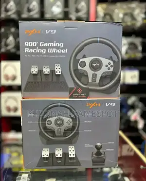 Multi-System PXN V9 Steering Wheel: Works on All Major Gaming Platform