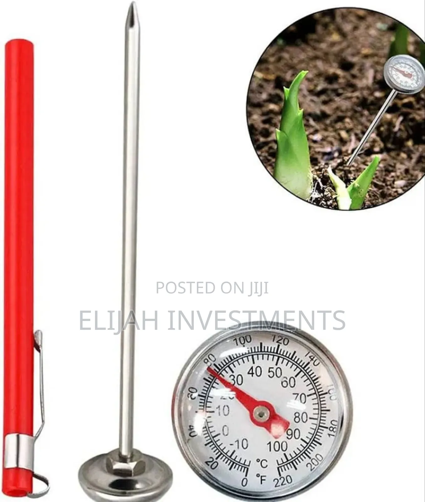 Stainless Steel Soil Thermometer