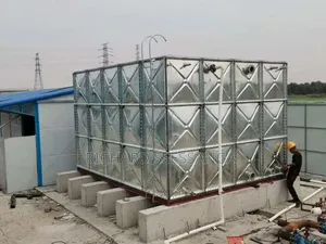 Pressed Galvanised Steel Plate Water Tank and Tower Fabrication