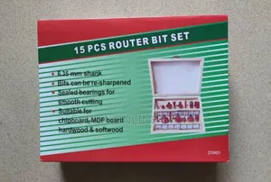 15-Piece Router Bit Set