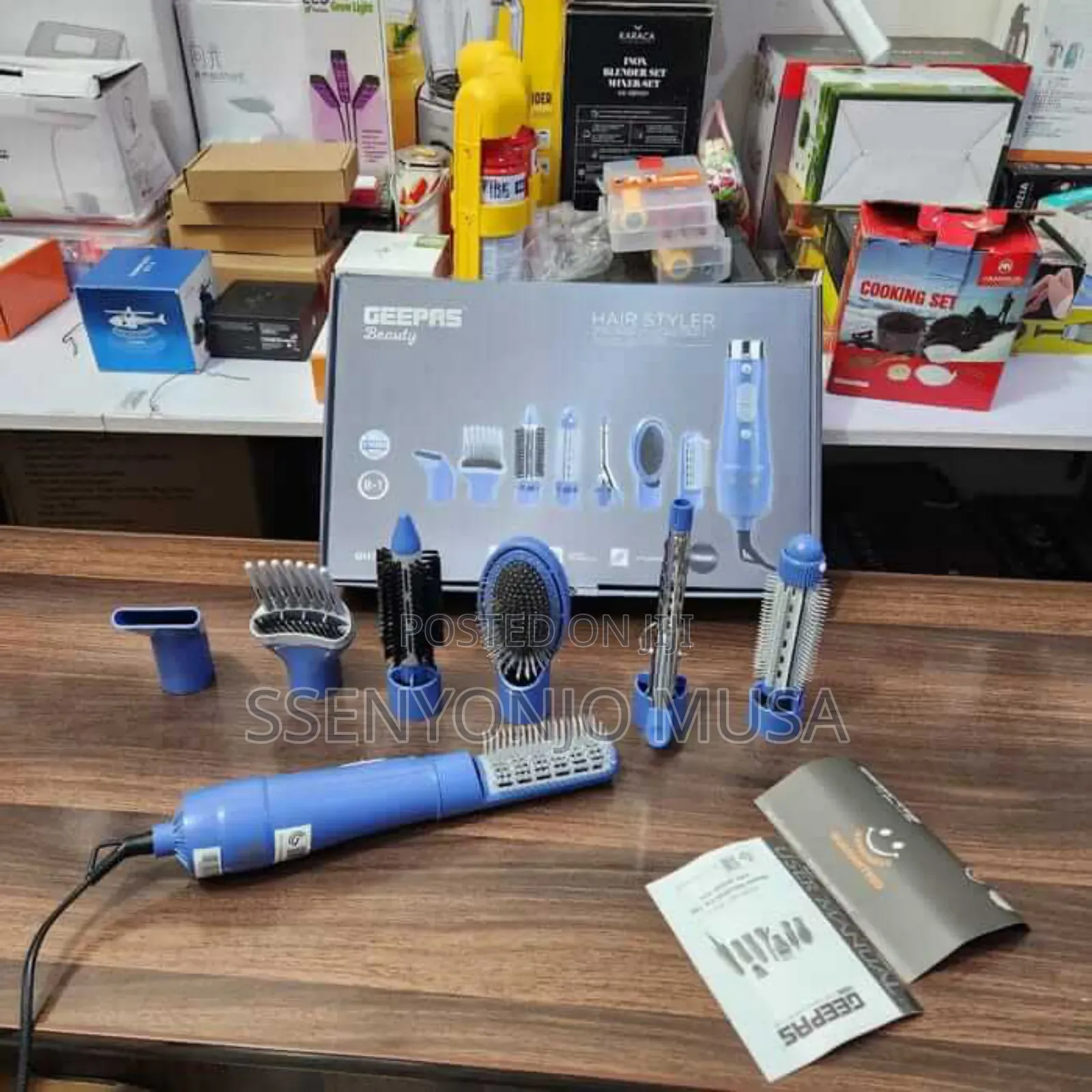 Geepas Gh731 8-in-1 Hair Styler 750w – Straighten, Curl Add Volume