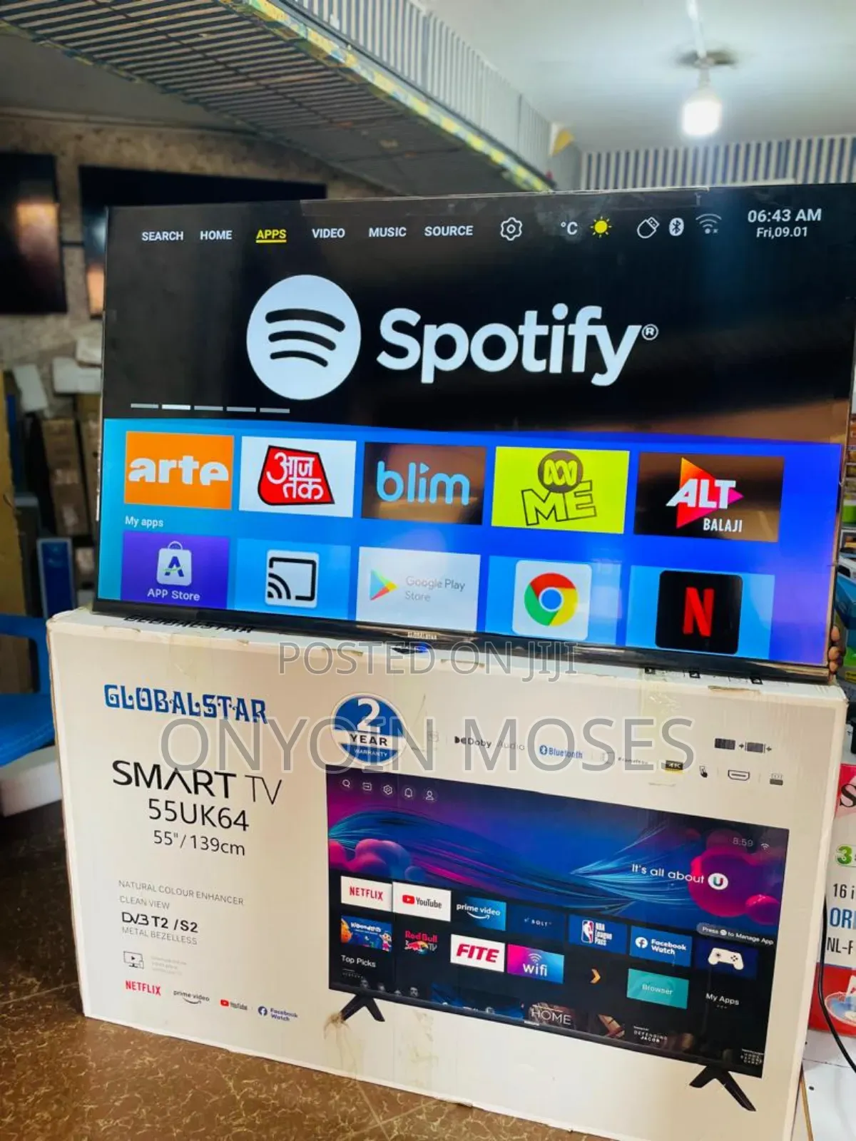 55 Inches Globalstar Smart Android Tv