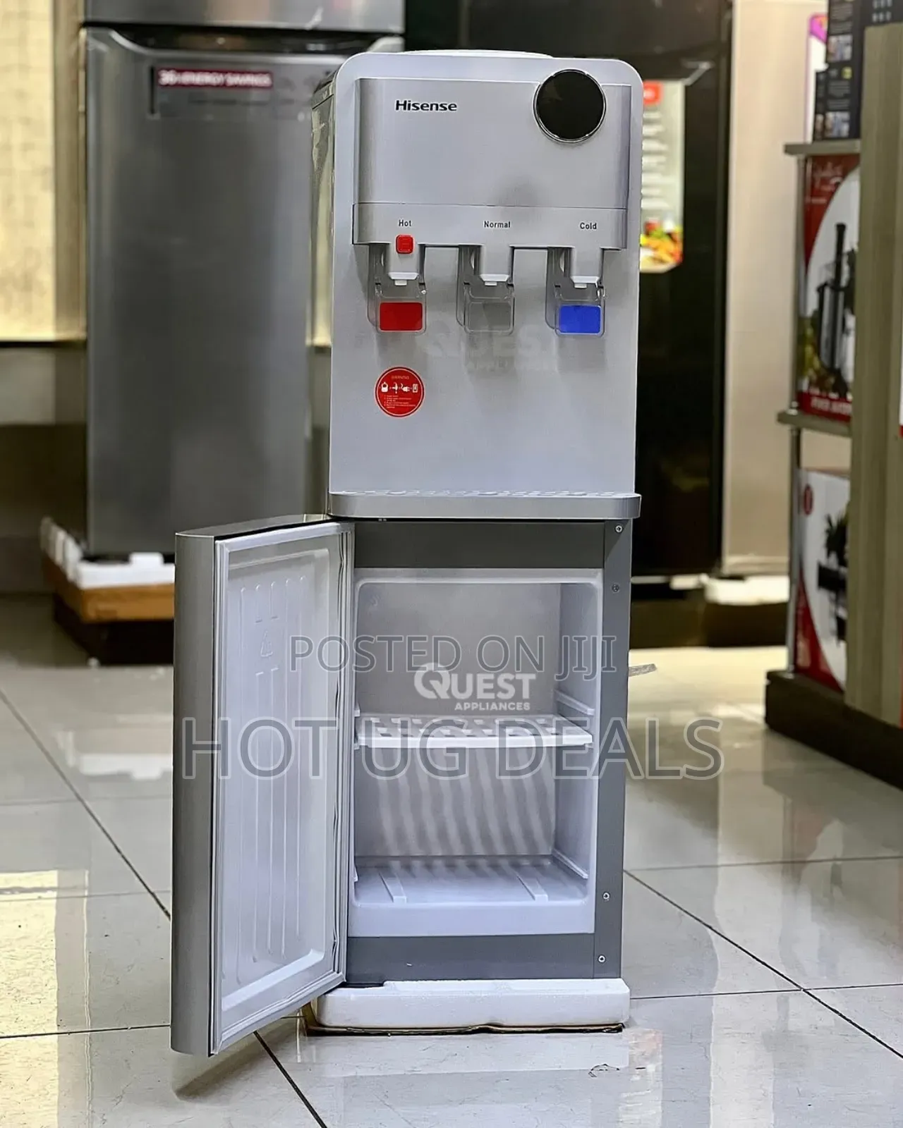 Hisense 3 Taps Water Dispenser Cold,Warm & Hot  With Compressor