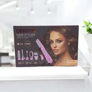 Geepas Gh731 8-in-1 Hair Styler 750w – Straighten, Curl Add Volume