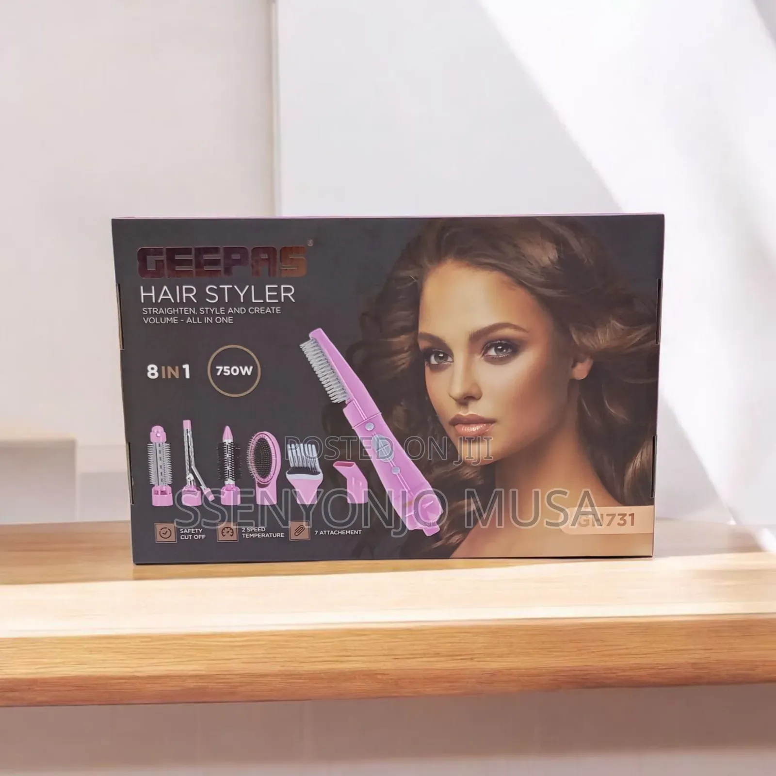 Geepas Gh731 8-in-1 Hair Styler 750w – Straighten, Curl Add Volume
