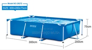 Intex Rectangular Frame Baby Pool - 86" X 59" X 23"