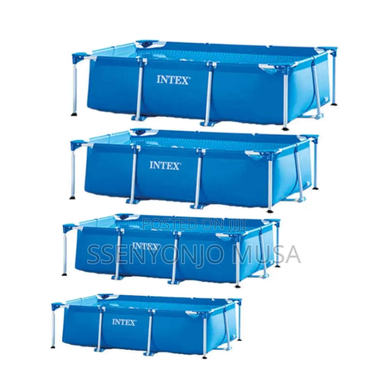 Intex Rectangular Frame Baby Pool - 86" X 59" X 23"
