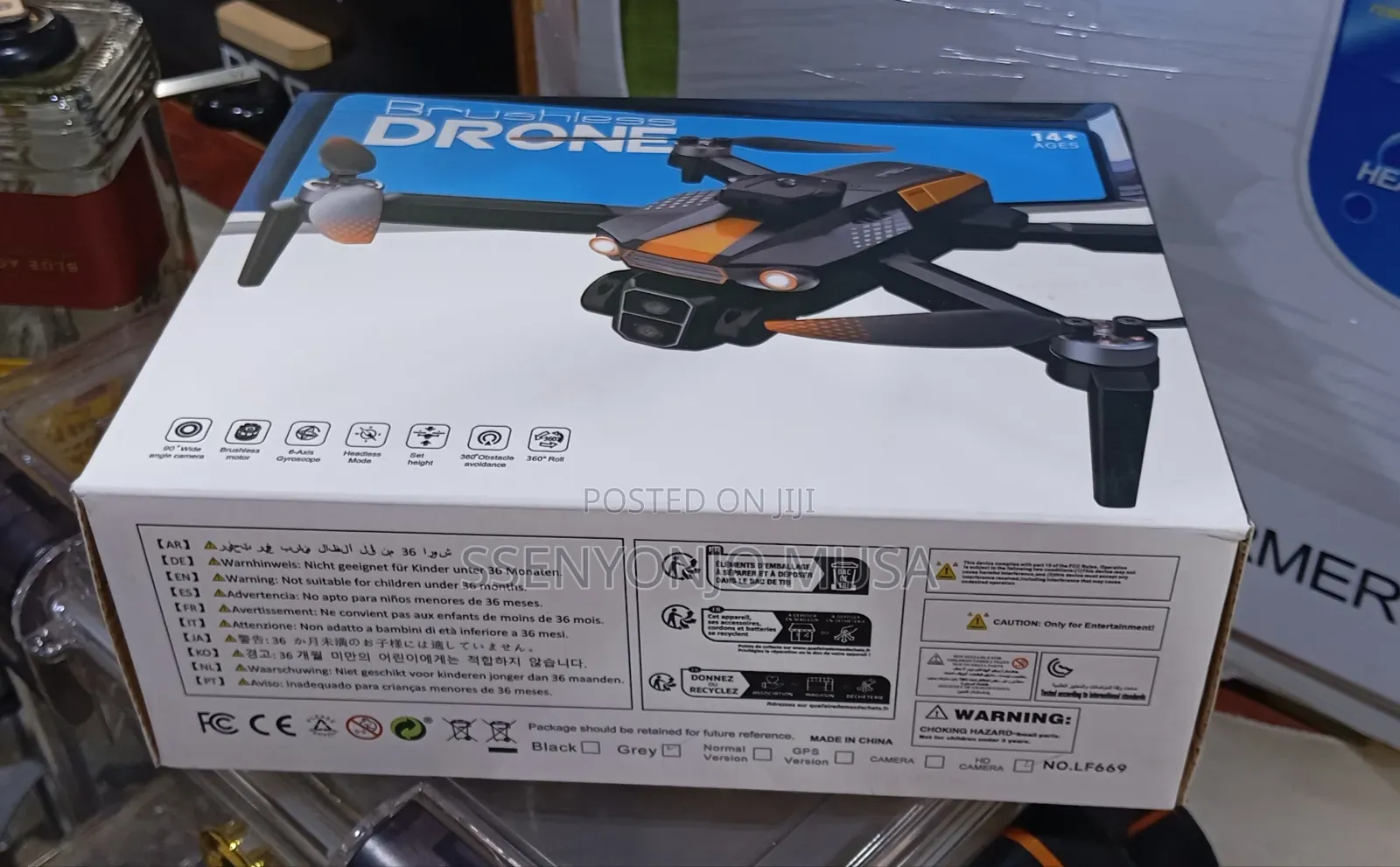 Lf669 Drone GPS With Screen Remote Control – Dual Camera Brushless