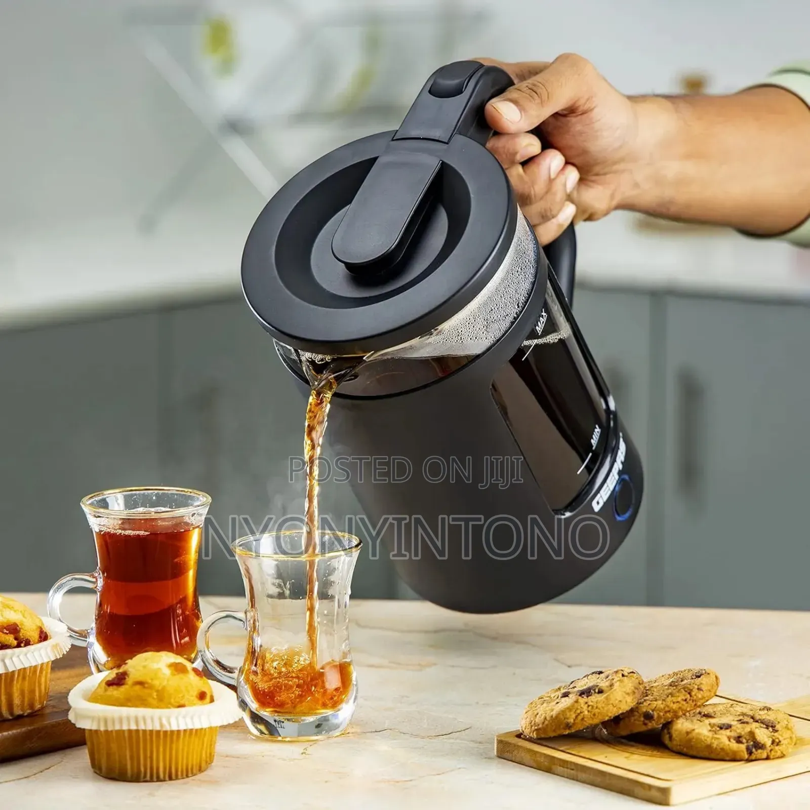 Geepas 1.8l Automatic Glass Kettle Gk-38049