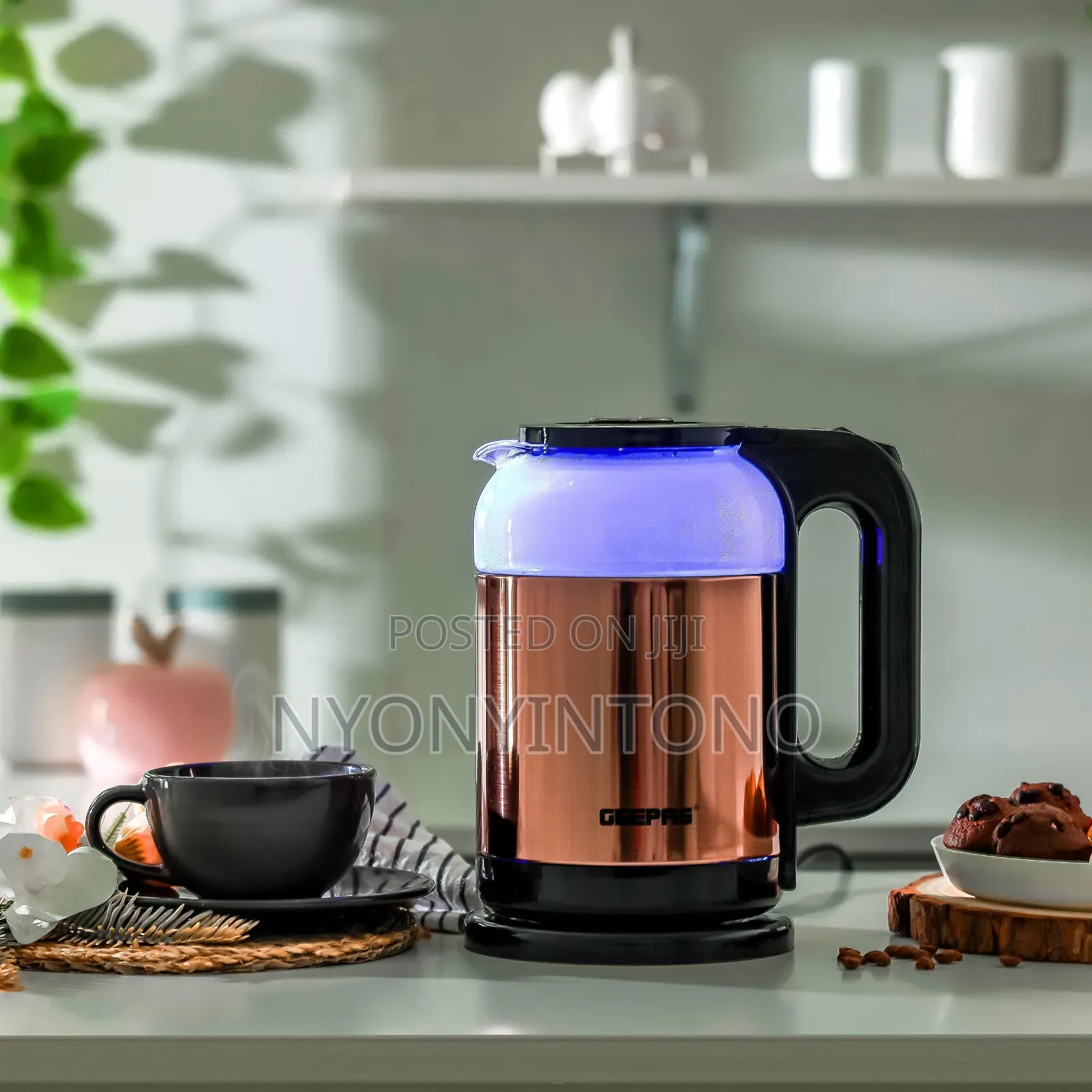 Geepas 1.7l Glass Automatic Cordless Electric Kettle Gk-38063