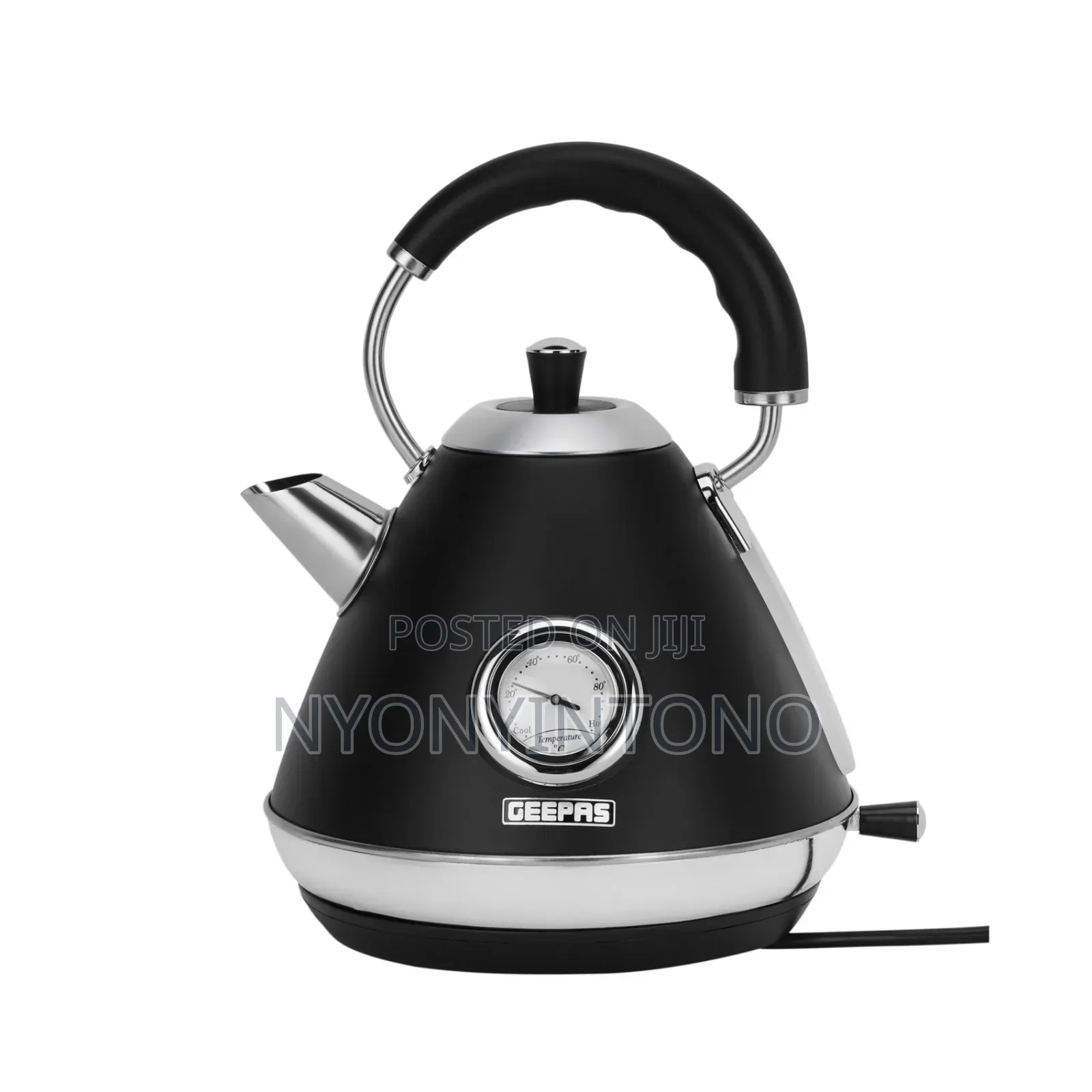 Geepas New Model 1.7l Automatic Cordless Electric Kettle Gk-38073 Bk