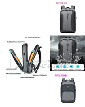Wiersoon Business Backpack for Men Slim Expandable Waterproof
