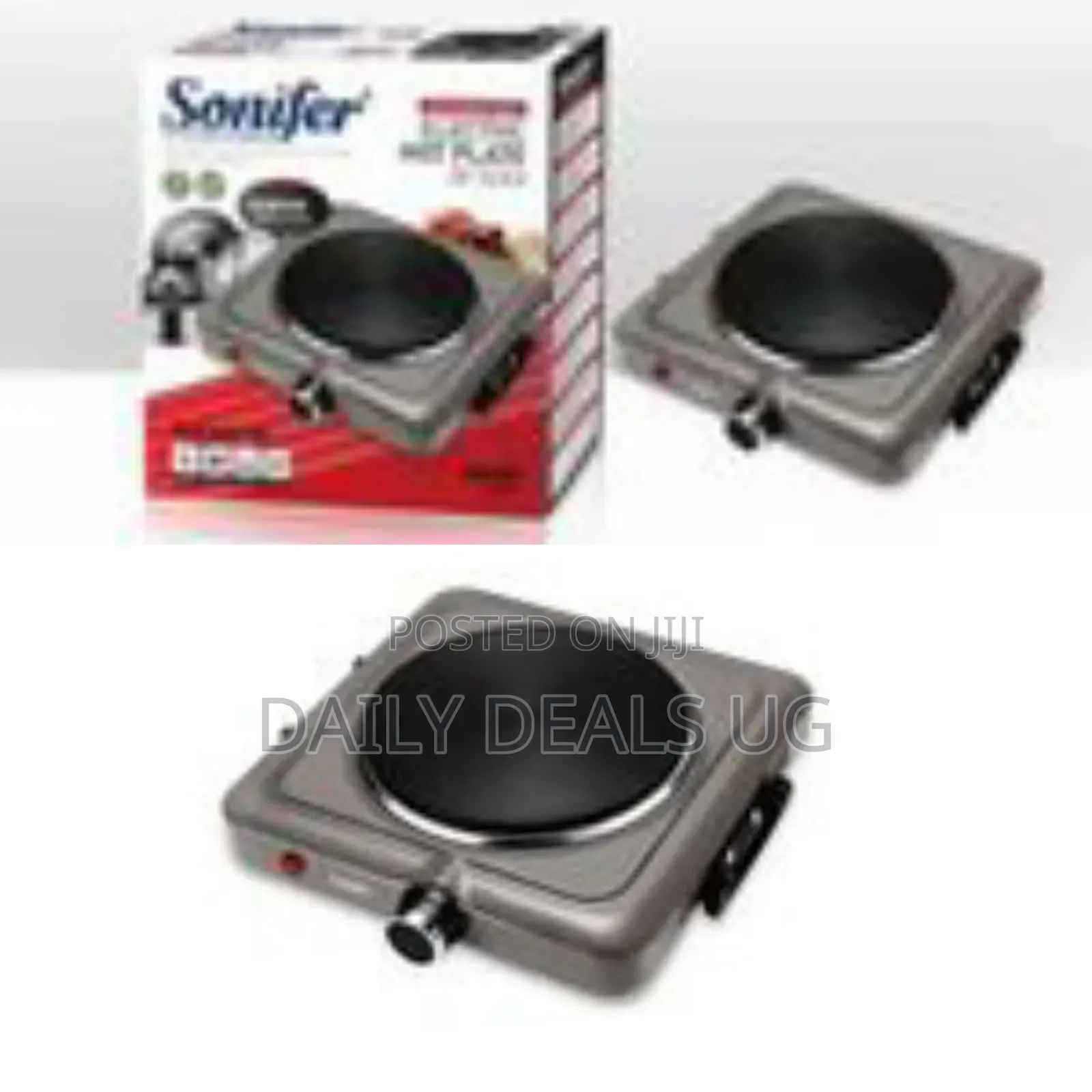 Sonifer Single Burner Electric Hot Plate Cooking Stove Cooker- Silver