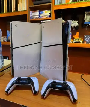 Ps5 Slim Disc Edition - Lightly Used, Ready To Play. Comes With 2 Pads