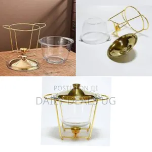 4l Glass Chafing Dish Buffet Set Stove Server Food Warmer