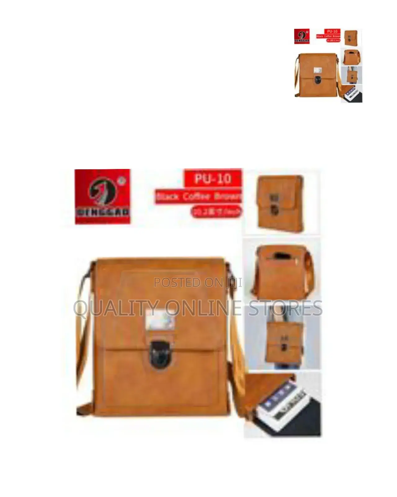 Denggao 10.2 Inch Leather Messenger Crossbody Shoulder