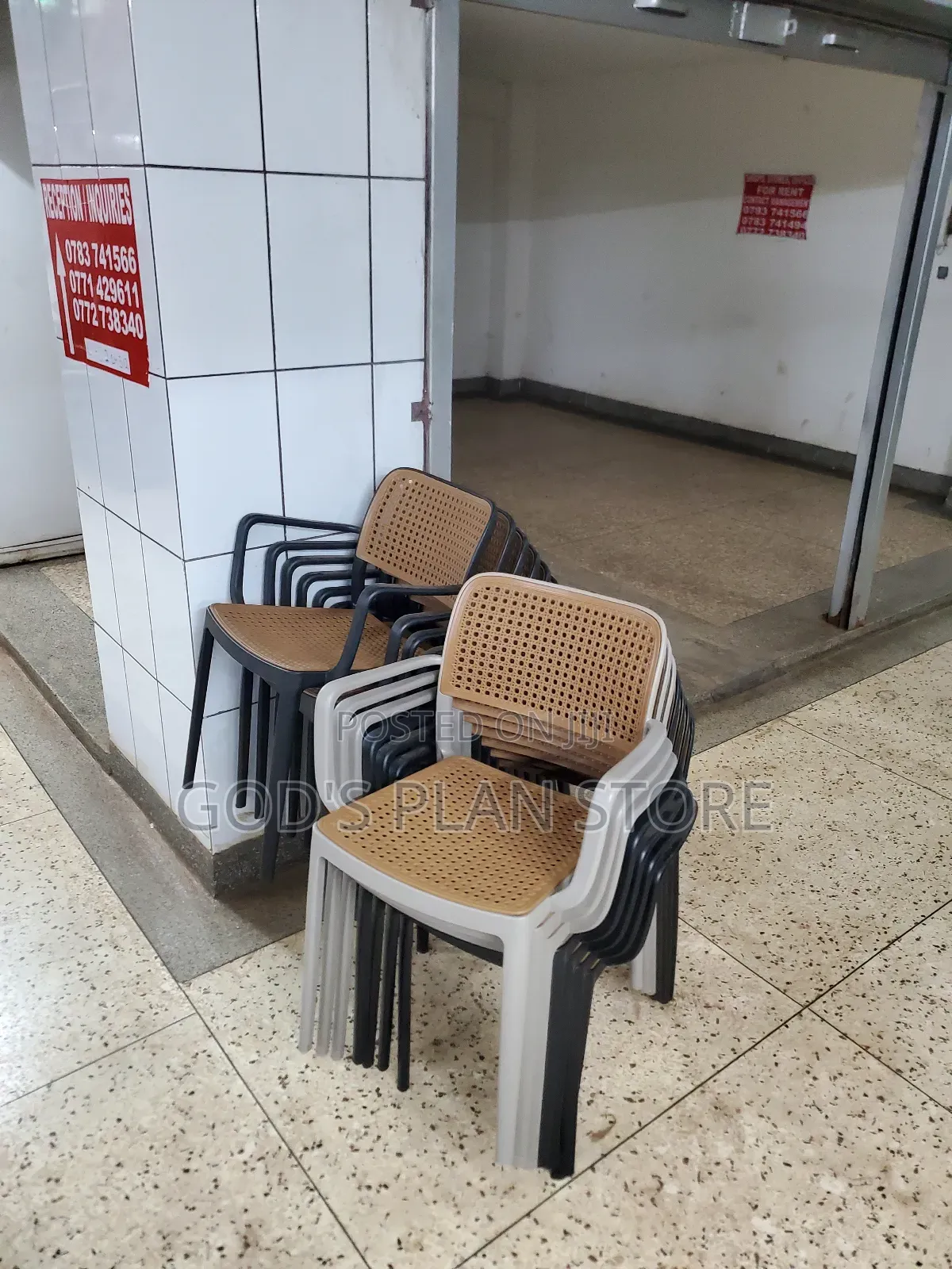 Generic Mesh Back Plastic Chairs Plastic Chairs