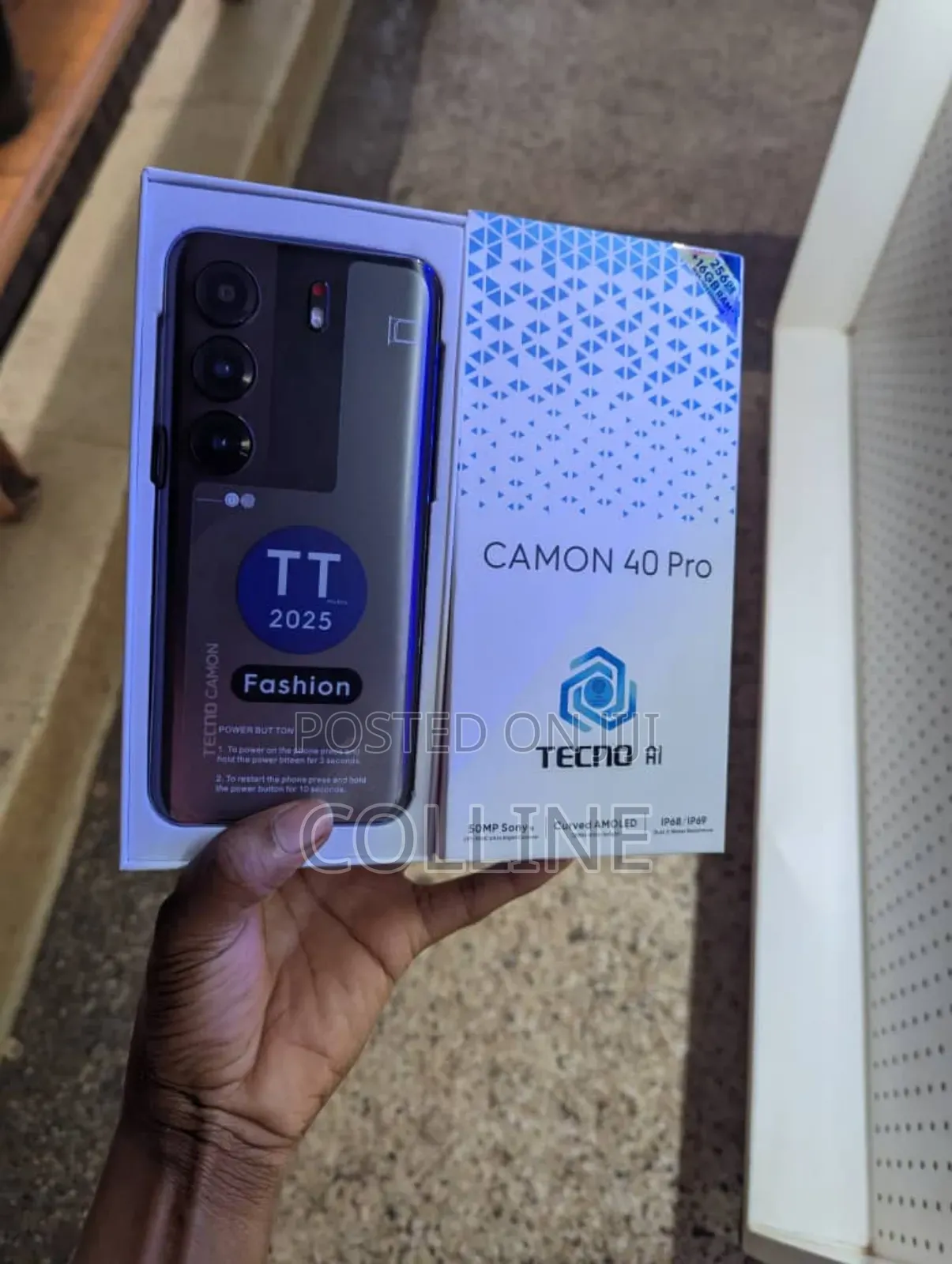 New Tecno Camon 40 Pro 256 GB Black