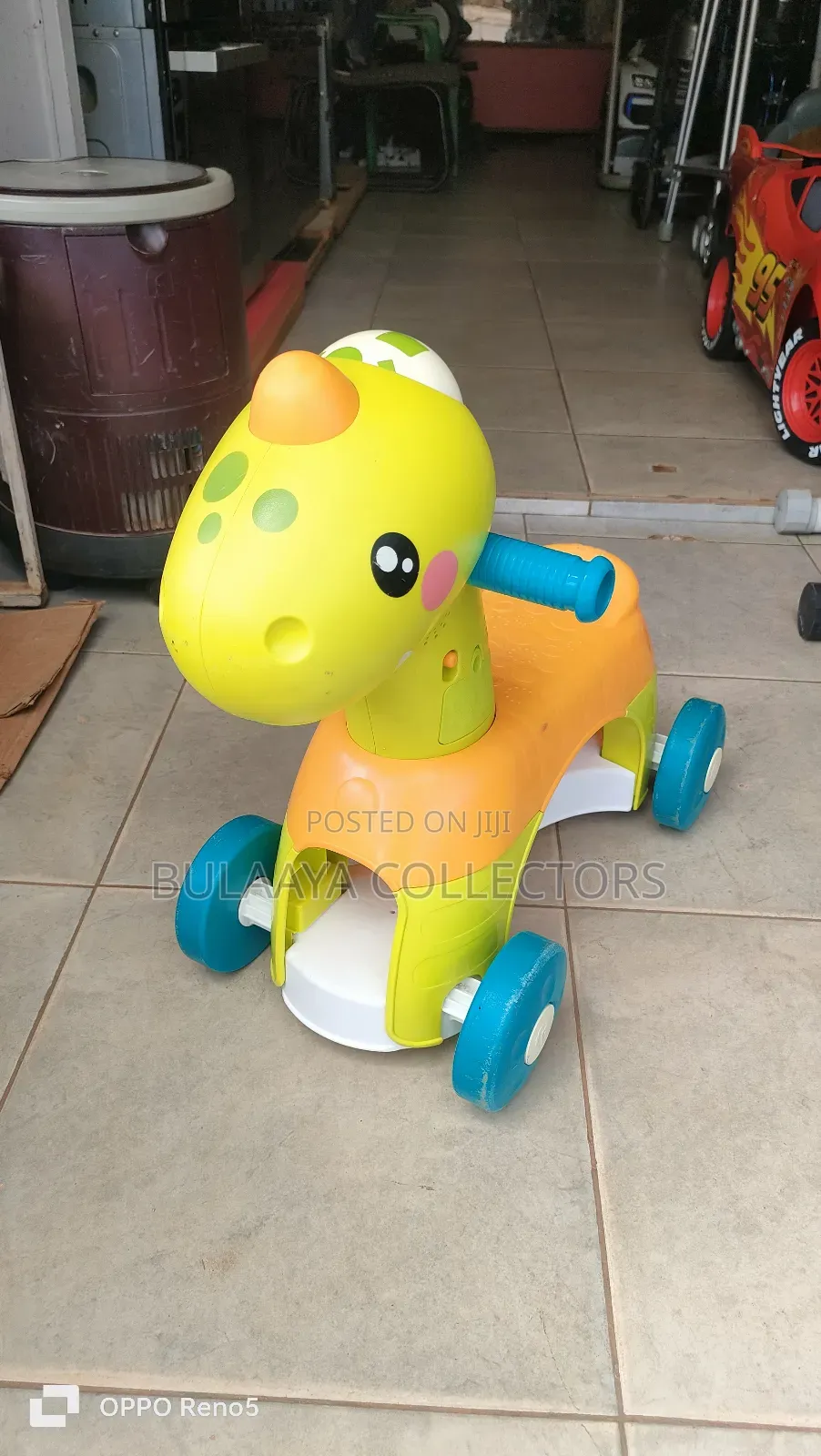 Fisher-Price Paradise Pals Roll Roar Dino Ride-on Toy, Uk Used.