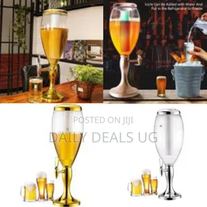 3l Beer Tower Dispenser, Tabletop Beer Tower With Led Lights,Tap