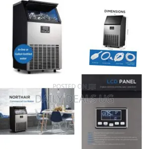 Northair Commercial Ice Maker, Built-in Stainless Steel Ice Machine