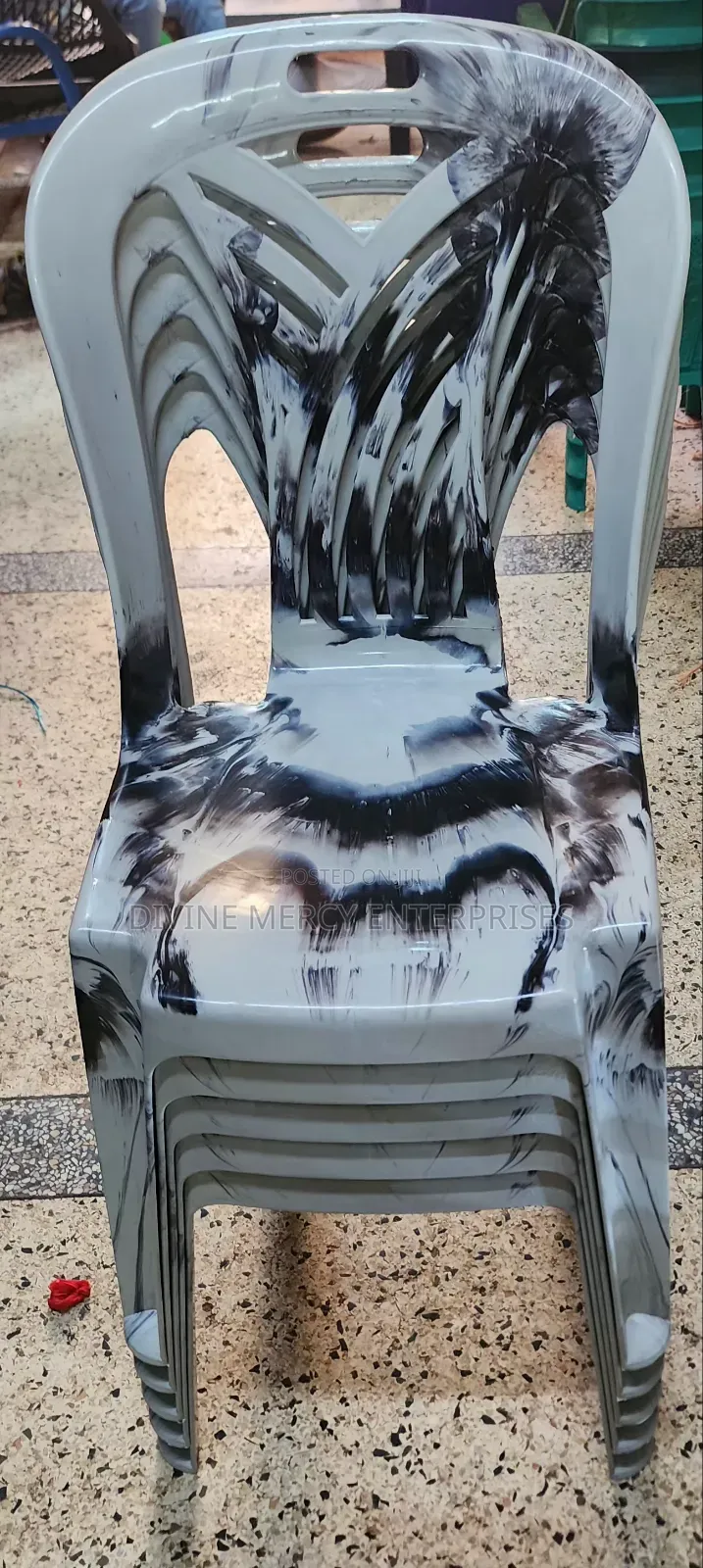 Multcoloured Armless Chair