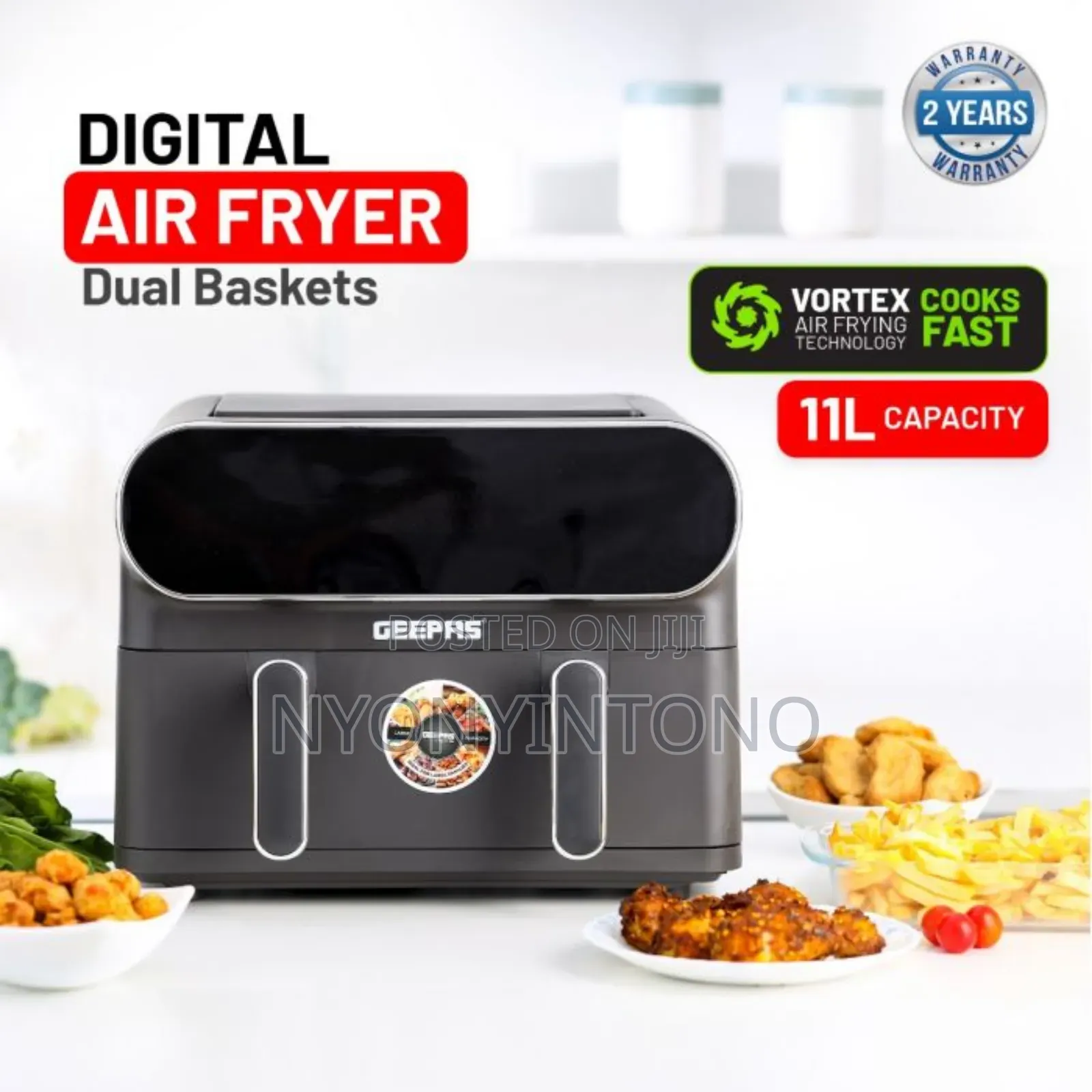 Geepas 11liters Digital Air Fryer Gaf-37532