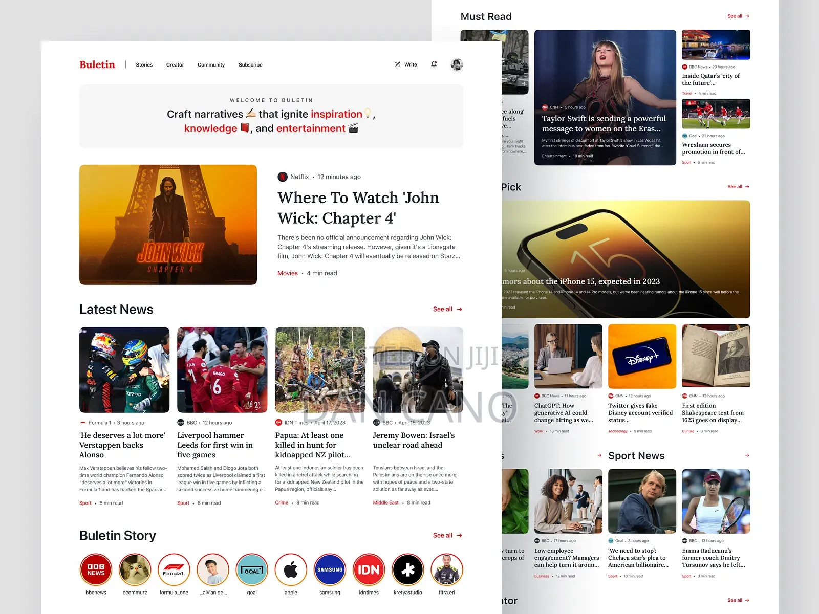 News Website Designing and Development