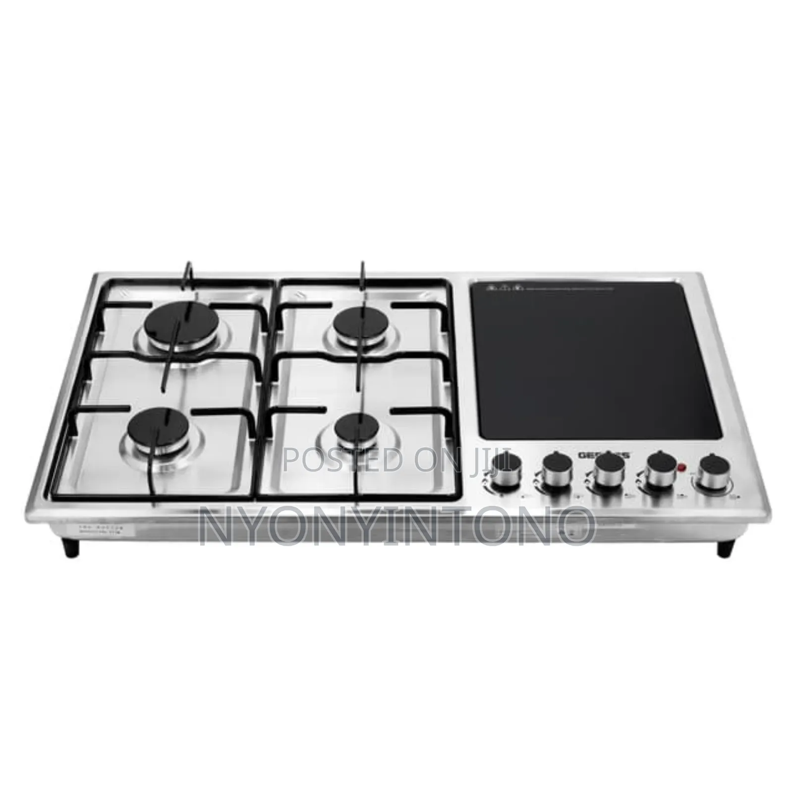 Geepas Stainless Steel 4gas Burner With Electric Hot Plate GGC 31036