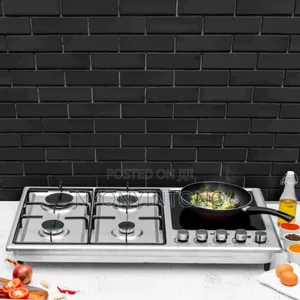 Geepas Stainless Steel 4gas Burner With Electric Hot Plate GGC 31036