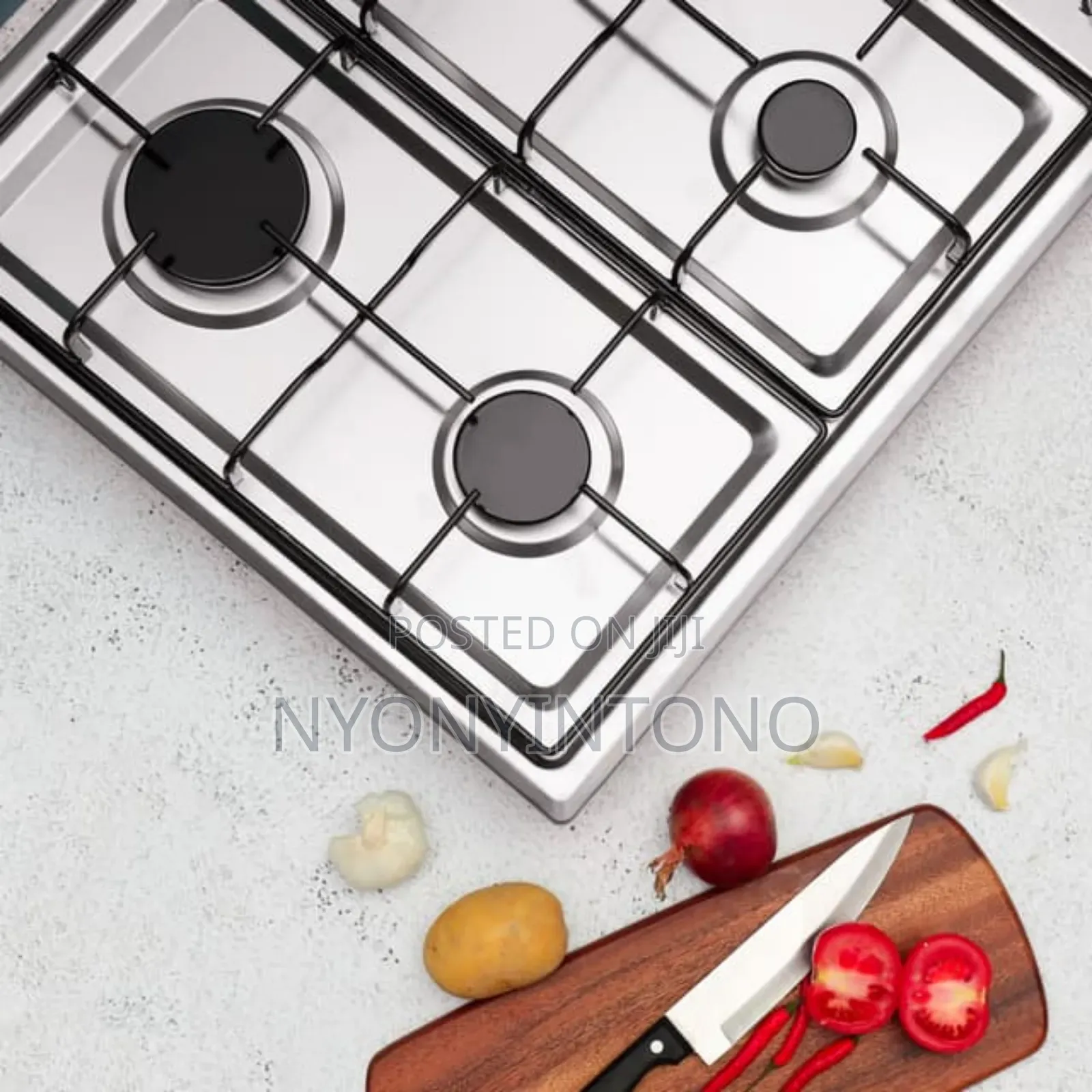 Geepas Stainless Steel 4gas Burner With Electric Hot Plate GGC 31036