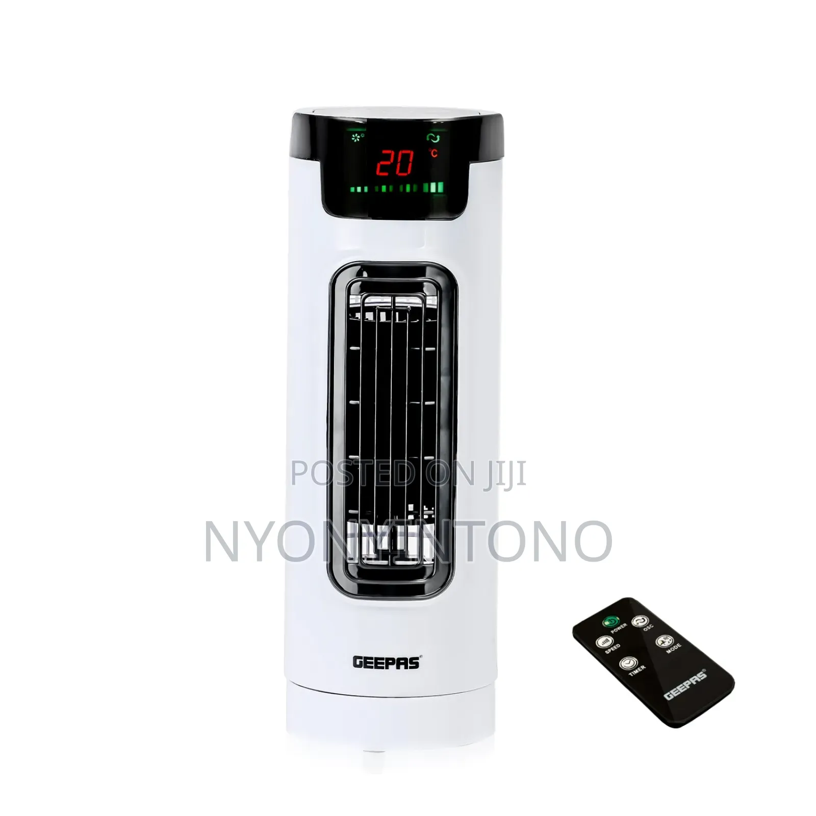 Geepas Top Quality Oscillating Mini Tower Fan With Remote Gf21174 Uk