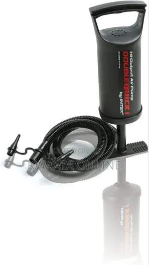 Intex Double Quick Air Pump, Hand Manual Air Mattress Foam Pump,Black