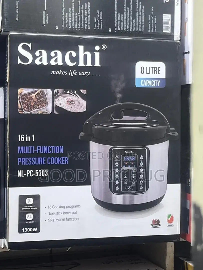 Saachi 16in1 Multifunction 8l Pressure Cooker Nl-Pc-5303