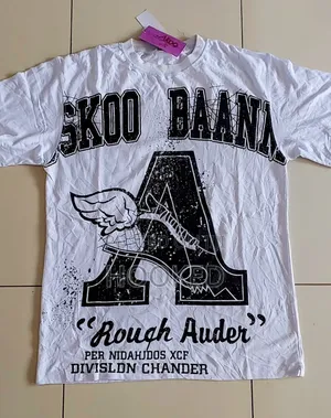 Wordy Designs on a White Cotton Tshirt