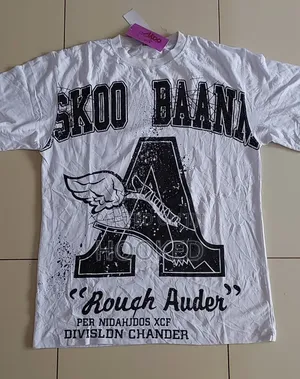 Wordy Designs on a White Cotton Tshirt