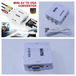 High Speed Av To Vga Video With Audio Box