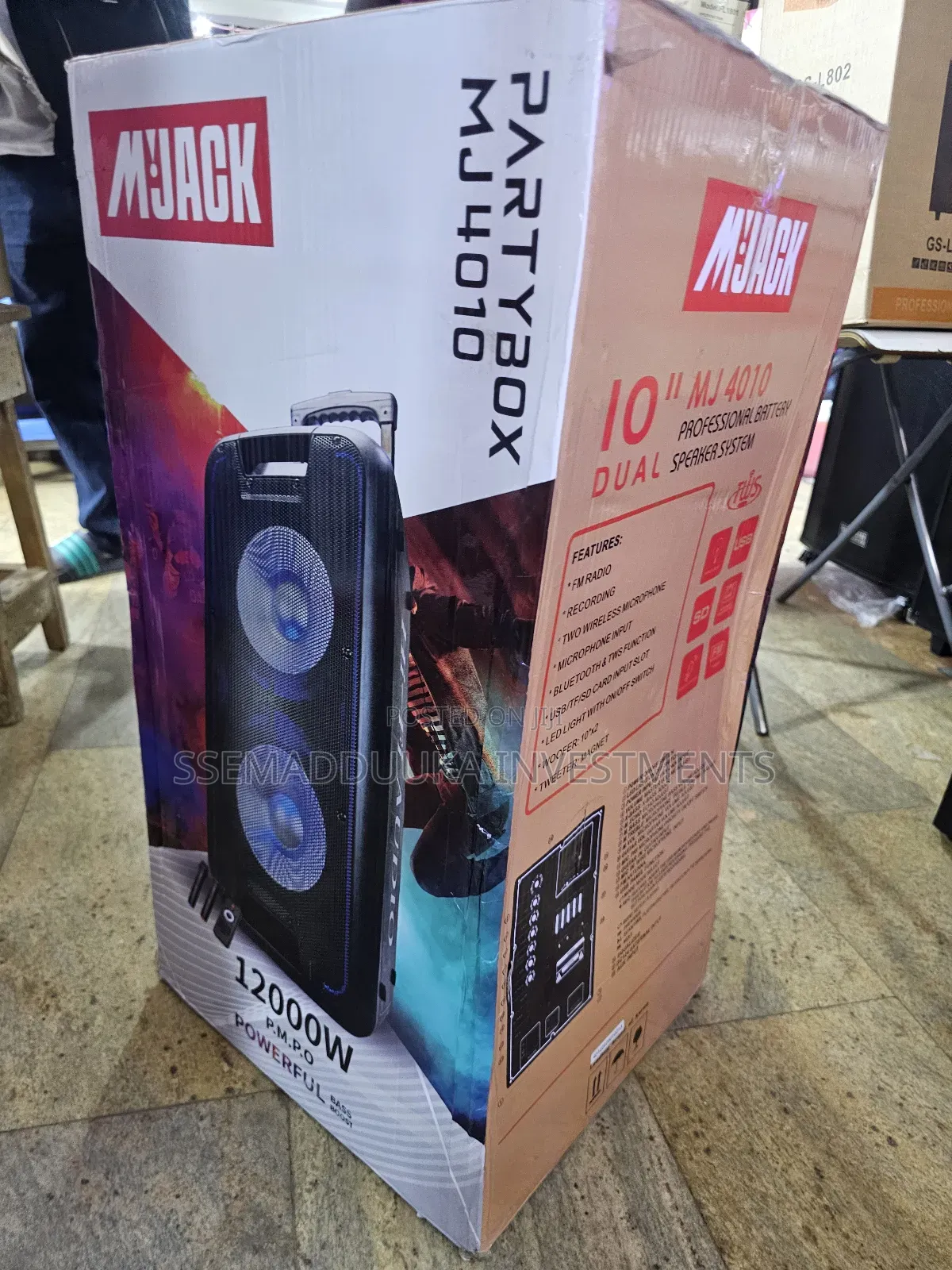 M Jack Mj- 4010 Pofessional Rechargeable Amplified Speakers System