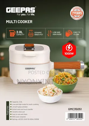 Geepas Electric Multi-Cooker Ceramic Pot Grc35051