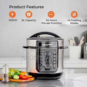 Geepas 6liters Digital Electric Pressure Cooker Gmc5326
