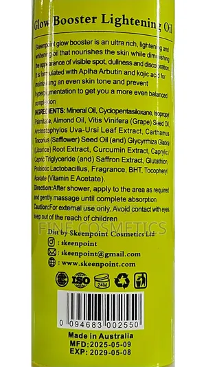 Skeenpoint Glow Booster, Lightening Oil With Alpha Arbutin, Kojic Acid